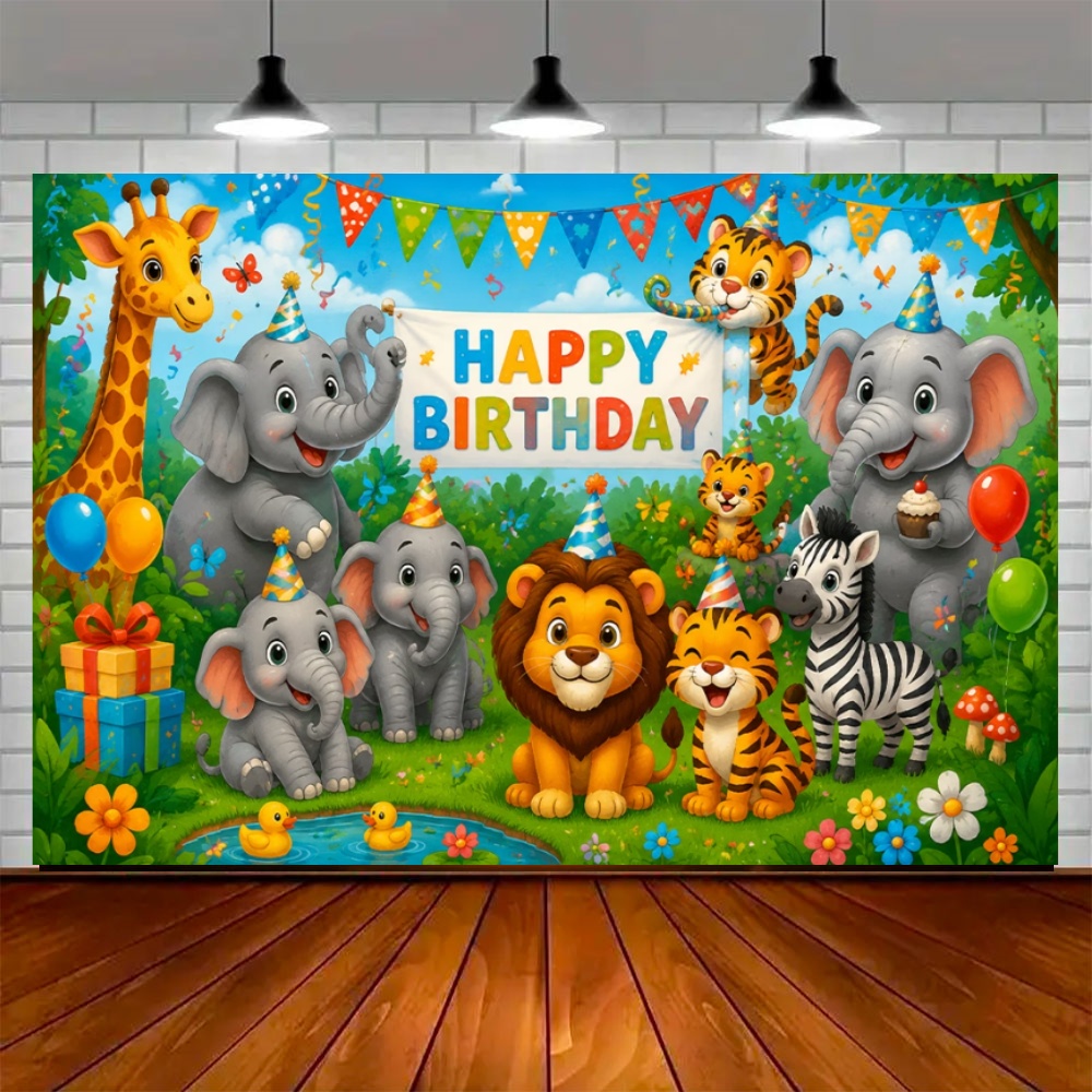 Jungle Animal Birthday Party D - Wedding Zoo recension och pris