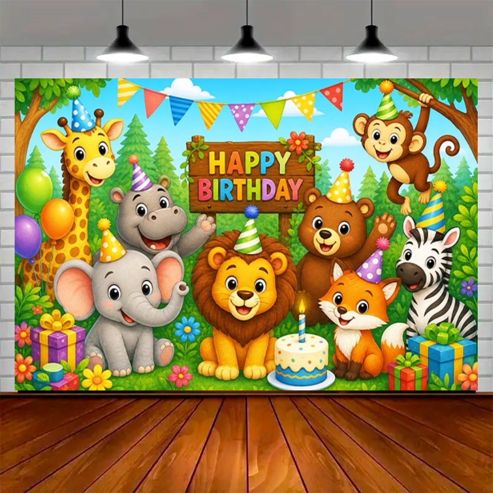 Jungle Animal Birthday Party D - Wedding Zoo recension och pris