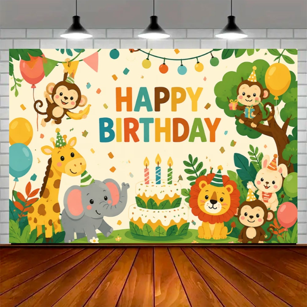 Jungle Animal Birthday Party D - Wedding Zoo recension och pris