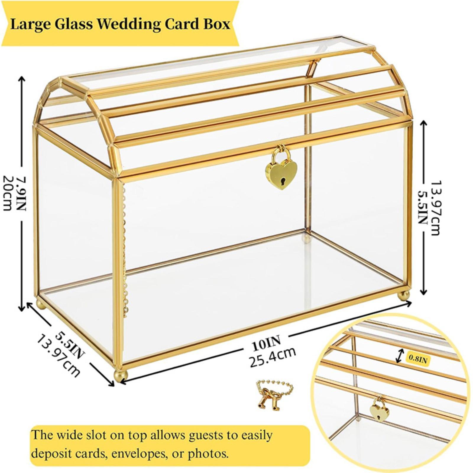 Glass Wedding Card Box Portabl - Wedding Card Box recension och pris