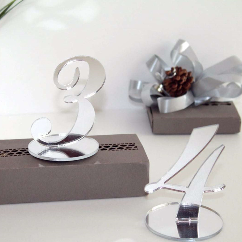 Freestanding Mirror Acrylic We - Table Number Gold recension och pris