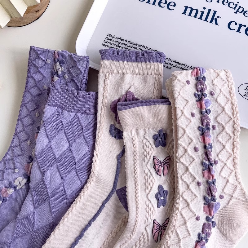 Purple Socks Children Mid Tube - Good Floral & Wedding Decor Supply recension och pris