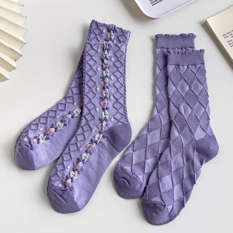 Purple Socks Children Mid Tube - Good Floral & Wedding Decor Supply recension och pris
