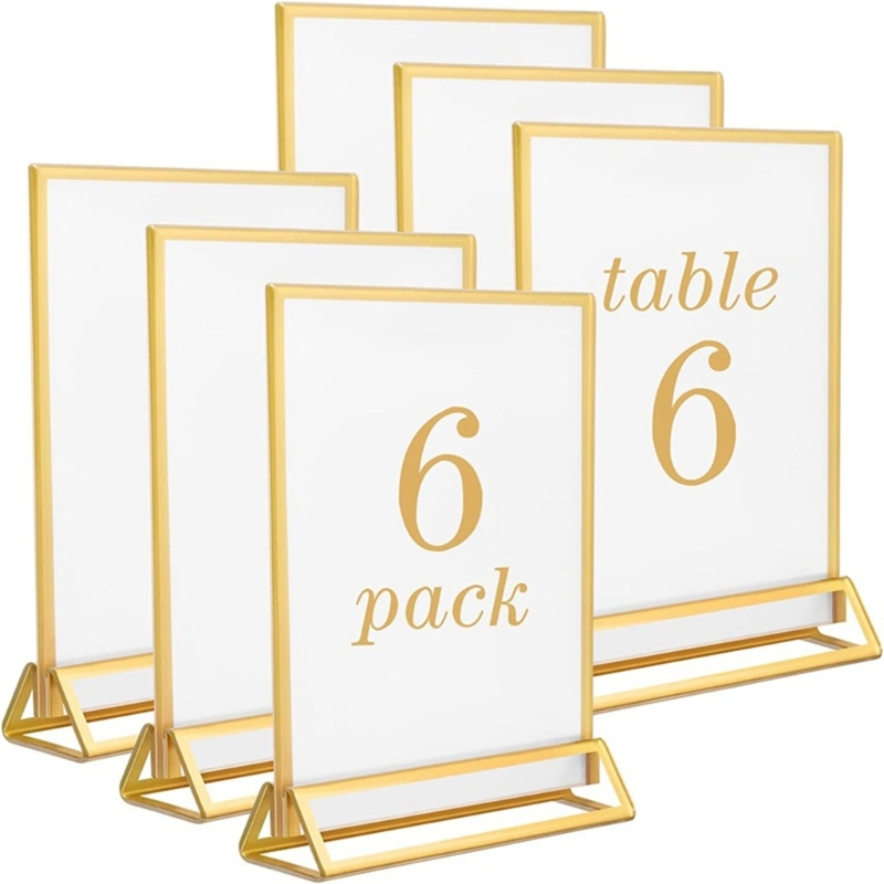 Clear Acrylic Wedding Table Nu - Table Number Gold recension och pris