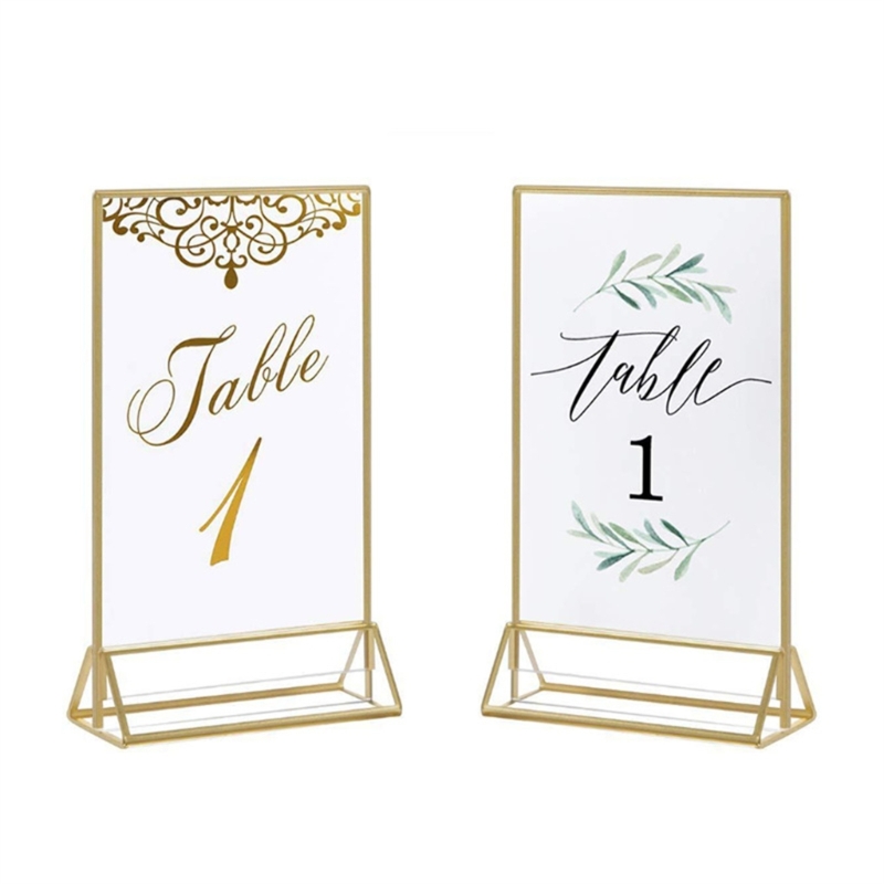 Clear Acrylic Wedding Table Nu - Table Number Gold recension och pris