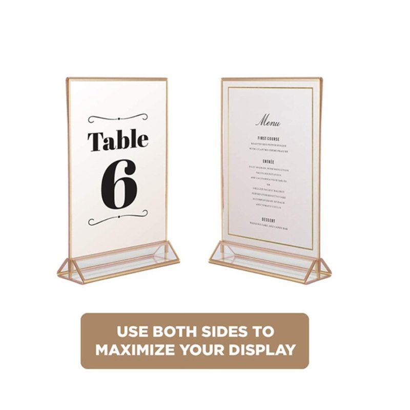 Clear Acrylic Wedding Table Nu - Table Number Gold recension och pris