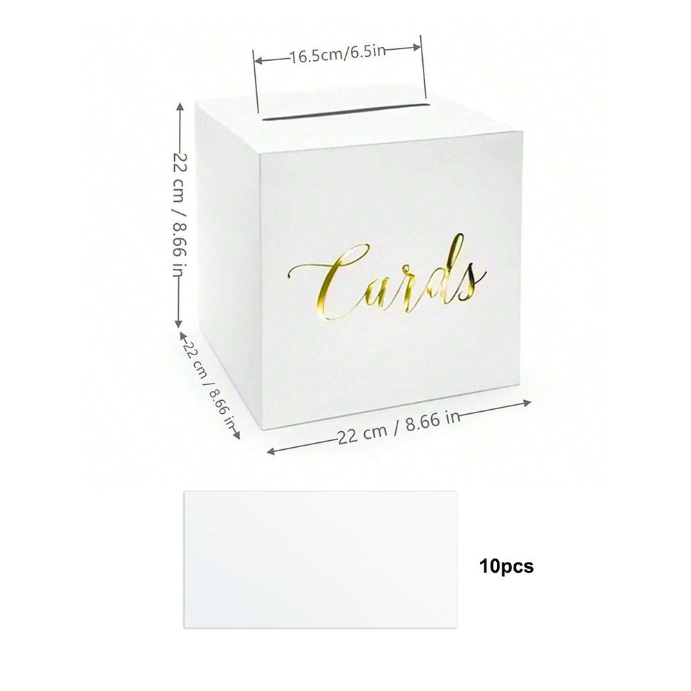Envelope Boxes White Black Wed - Wedding Card Box recension och pris